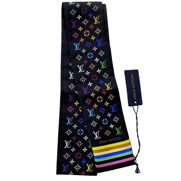 Louis Vuitton | Takashi Murakami Multicolor Silk Bandeau Twilly - Picture 3 of 6